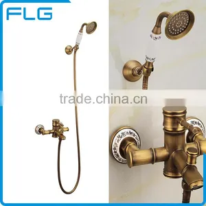 Bathroom Fittings Antique Top Spouted Shower Set thumbnail-1