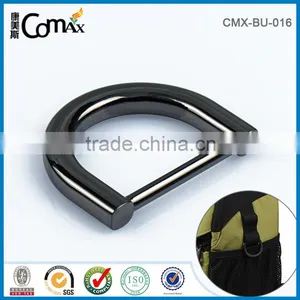 Smooth Gunmetal Backpack Ring Black Alloy Bulk Metal D Ring thumbnail-3