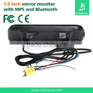 Bluetooth MP5 Car Rearview Mirror Monitor With Touch Screen and 7inch Lcd Display thumbnail-4