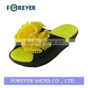 Fashion Thick High Heel With Flower EVA Slippers for Lady 2013 thumbnail-1