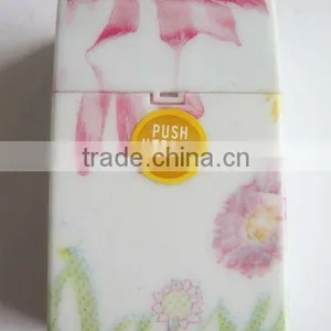 Hot Selling, Automatic Plastic Cigarette Case. Water Transfer Painted. thumbnail-1