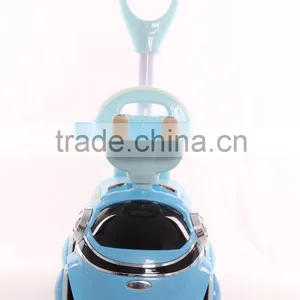 Pretty Pink Blue Color Kids Eletric Mini Car Toys With Two Silicon Swing Wheels thumbnail-3