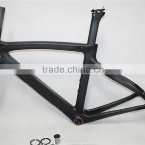 Full Carbon Fiber 700C Road Frameset +seatpost +headset+carbon Fork thumbnail-1