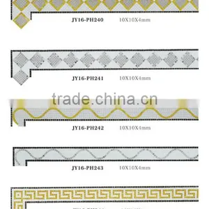 High Quality Mosaic Pattern Glass Mosaic Latestdecorative Wall Tile Boarder thumbnail-1