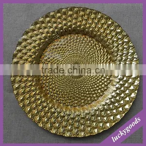 Wholesale Fancy Dishes Silver Gold Glass Dish Plate thumbnail-2