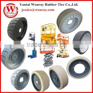 Non Mark Scissor Lift Rims With Tires Wheel 2.00-8 15x5 16x5x12 12x4.5 thumbnail-1
