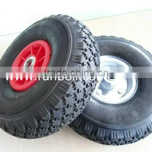 12" x 4.00-4 Pneumatic Air Wheels Tyre With Red Plastic Rim Ball Bearing 20mm thumbnail-3
