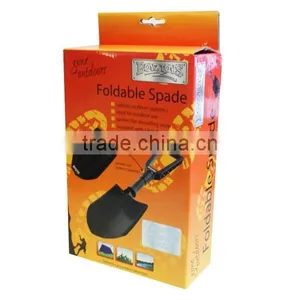 Ridged Plastic Folding Garden Spade Soil Snow Shovel Camping New thumbnail-1