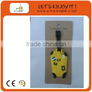 Custom PVC Hard Plastic Luggage Tag With Eyelet Fashionable Type thumbnail-1