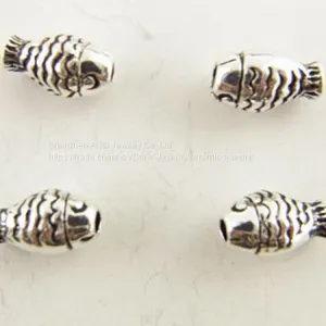 Silver Fish Spacer Beads , Animal Shape Jewelry DIY Beads thumbnail-1