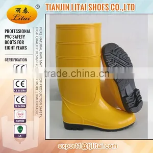 Yellow Rubber Boot, PVC Rain Boot thumbnail-1