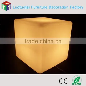 Illuminated Bar/club/ktv Furniture Glowing Led Cube Sitting Chair thumbnail-3