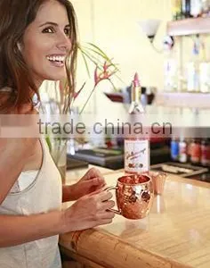 Copper Moscow Mule Mug, Stoli Vodka Copper Mug , Pure Copper Moscow Mule Mug thumbnail-3