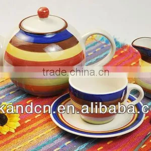 KC-00450/ceramic Mug Set/ceramic Pot Set With Colorized Decal thumbnail-1
