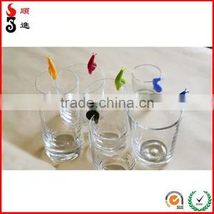 Funny Snail Shape Food Grade Silicone Clip Drinking Glass Cup Markers for Party thumbnail-1