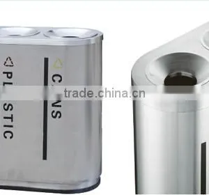 Arlau Outdoor Classified Stainless Steel Trash Bin thumbnail-4