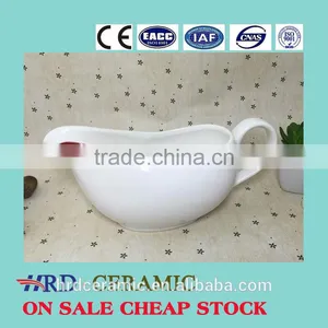 Stocked Tableware Wholesale Ceramic Sauce Boat thumbnail-1