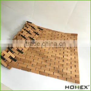 Portable Bamboo Bathroom Floor Mat Homex-BSCI thumbnail-1