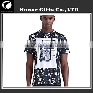 Custom Design You Own Factory Price Printed T Shirt Men thumbnail-3