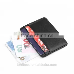 Custom Personalized Soft Sheepskin Leather Ultra Thin Card Holder thumbnail-2