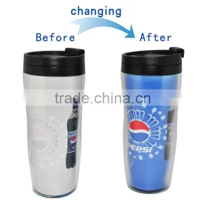 Custom Sport Bottle Coke Bottle Travel Mug thumbnail-1