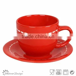 Cheap Bulk Ceramic Tea Cups, Wholesale White Porcelain Custom Printed Ceramic Tea Cups and Saucers thumbnail-4