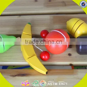 Wholesale Simulation Wooden Fruit Baby Toy DIY Cutting Child Toy Role Play Knife Wooden Fruit DIY Toy W10B122 thumbnail-6