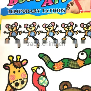 Body Art- Temporary Tattoos Sticker, Lovely Animal Temporary Tattoos Sticker For Kids thumbnail-2