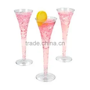 High Quality Unbreakable Clored Champagne Flut , Party Supply Long Stem Chamgne Glass for Holiday Decoration thumbnail-3