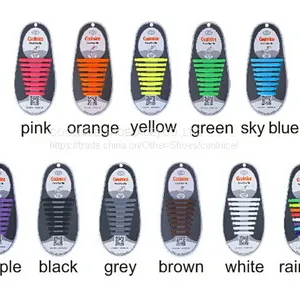 Shoes Lace 2017 Coolnice Silicon Shoelace Elastic no Tie Shoelaces thumbnail-4