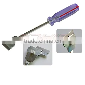 Floor Scraper Safety Plastic Scraper Tool /plastic Handle Mini Razor Blade Scraper/ Tint Scraper With 3pc 1.5 Inch Razor Blade thumbnail-2