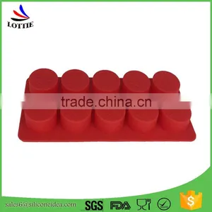 2016 Hot Selling Food Grade Custom 10 Cups Silicone Candy Mold Chocolate Ice Tray thumbnail-4
