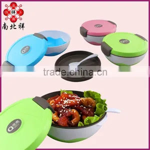 Factory Direct Sale Round Plastic Bento Lunch Box thumbnail-1