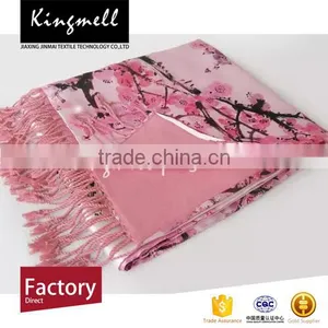Digital Printed Silk Satin Scarf for Women in Spring and Autumn thumbnail-2