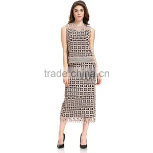 Domin Fashion Lady Lace Blouse & Top 2pcs Set thumbnail-3