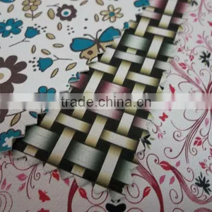 pu Artificial Leather With Flower Printing for Bag, pu Bag Leather Goods thumbnail-1
