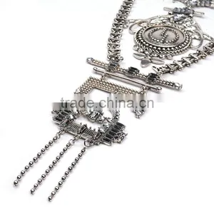 Vintage Ethnic Alloy Pendant Necklace Jewelry ,unisex Costume Accessories thumbnail-4