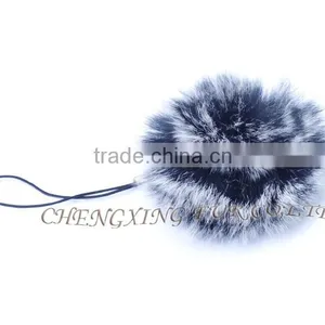 CX-A-54F Rabbit Fur Mobile Phone Strap Promotional Fur Keychain thumbnail-5