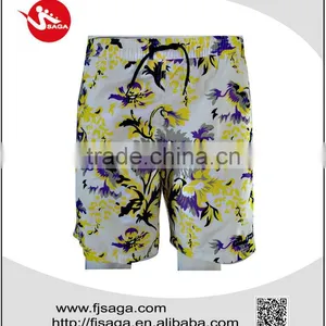 Good Quality Men Printed Polyester Peach Swimwear Beach Wear thumbnail-1