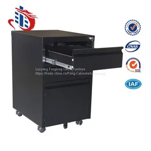 Multi-functional Movable Mobile Pedestal 3 Drawer Metal File Cabinets thumbnail-2