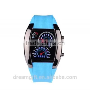 Stock Wholesale 2015 LED Digital Watches Men's Aviation Sector Dashboard Watches Watches Fashion for Men Women Watch thumbnail-2