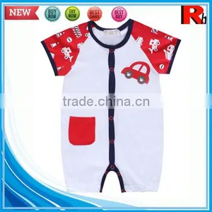 China Short Sleeve Cotton Funny Organic Importing Baby Boy Clothes From China thumbnail-2