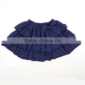 2017 New Design Children Cute Girls Black Skirts Ruffle Skirts Children Boutique Clothing Girl Mini Skirt thumbnail-1