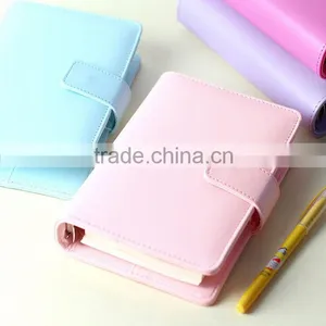 A6/A6 Faux Leather Cover Loose Leaf Agenda Planner Custom Daily Planner Dairy With Clasp/insert Pocket /pen Holder thumbnail-1