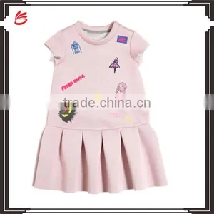 Wholesale One Piece Skirt Young Girls Fashion Pink Printed Skirt thumbnail-1