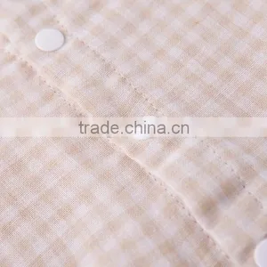 Wholesale Quality Baby Clothing Organic Cotton Onesie Baby Romper Plaid thumbnail-4