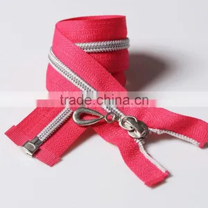 #5 Open End Silver Teeth Nylon Coil Zippers thumbnail-1