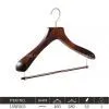 Antique Wooden Clothes Hanger LSNF003 thumbnail-1
