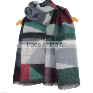 Colorful 100% Acrylic Pashmina Shawl Winter Geometric Women Scarf Shawl RL-208 thumbnail-5