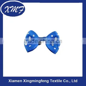Small Dot Printed Ribbon Bow thumbnail-1